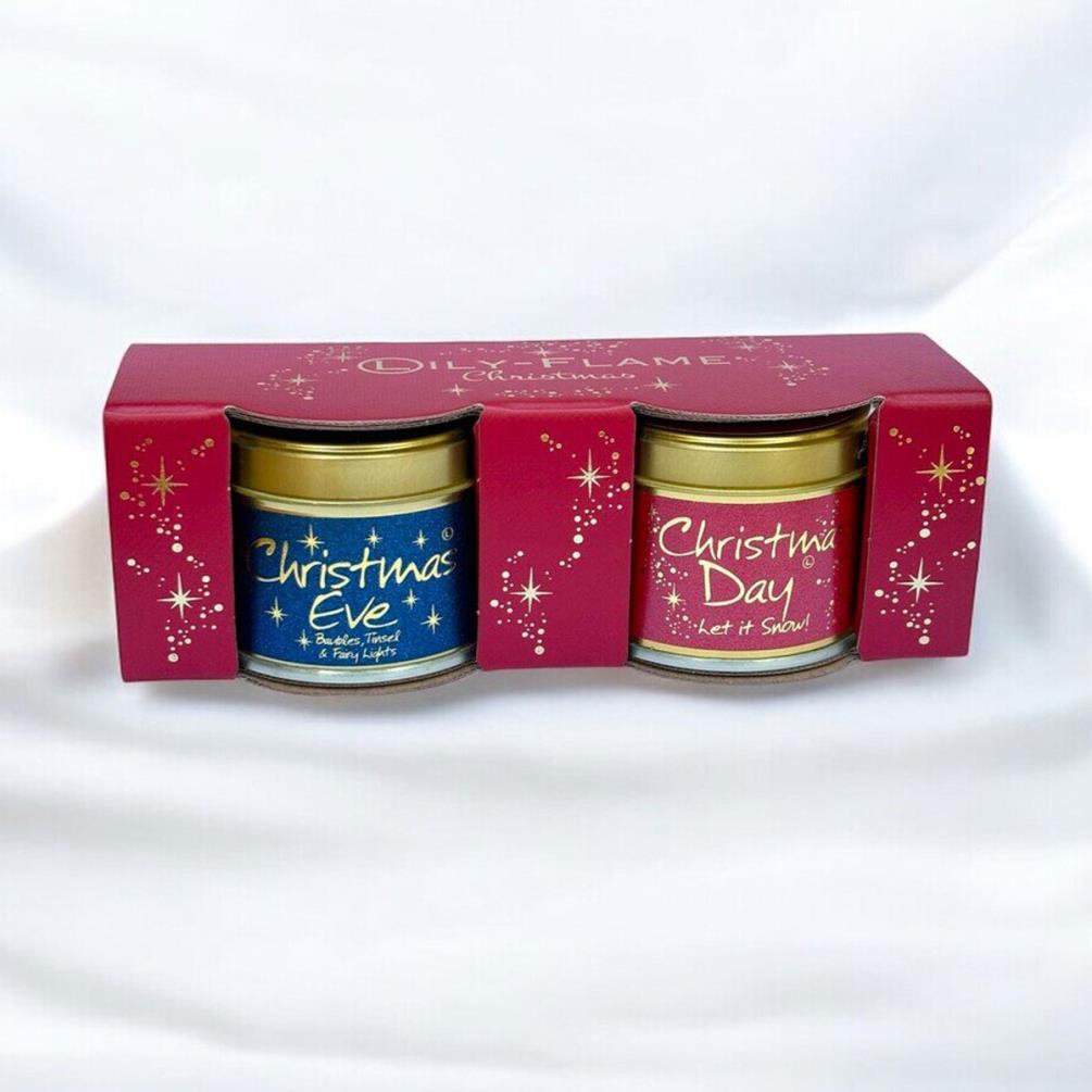 Lily-Flame Christmas 2 Mini Tin Candle Gift Set Extra Image 3
